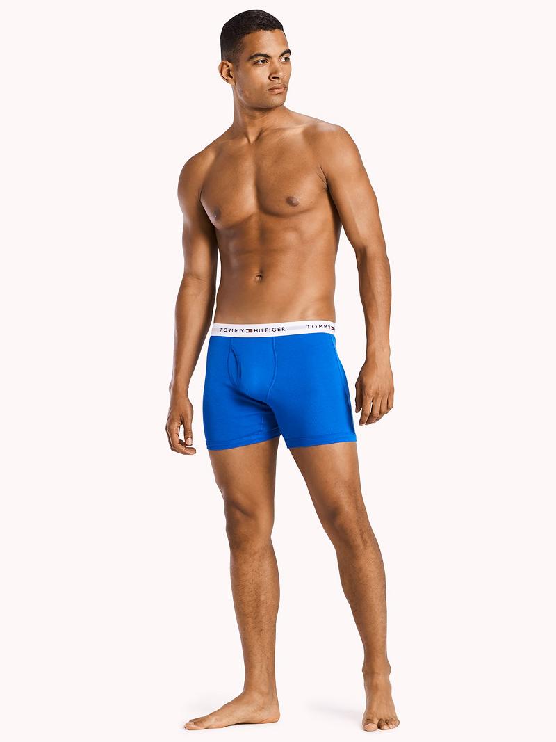 Boxer Briefs Tommy Hilfiger Classic cotton boxer brief 3pk Azules | MX_M31573