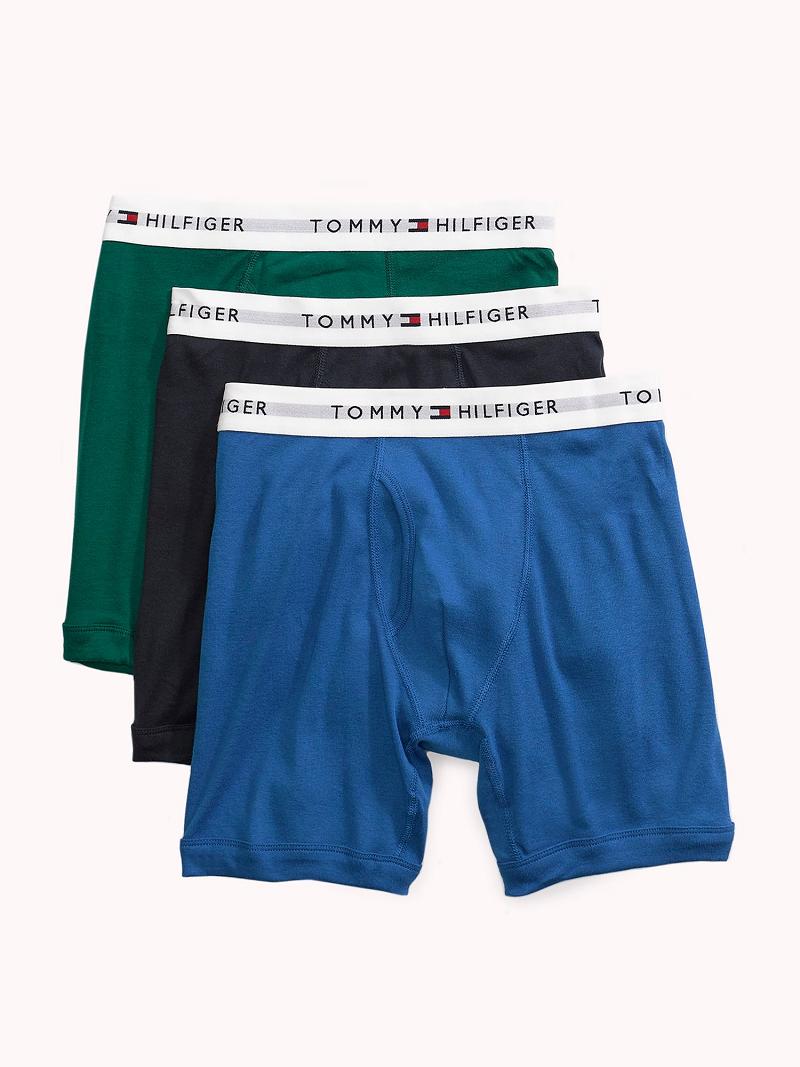 Boxer Briefs Tommy Hilfiger Classic cotton boxer brief 3pk Azules | MX_M31573