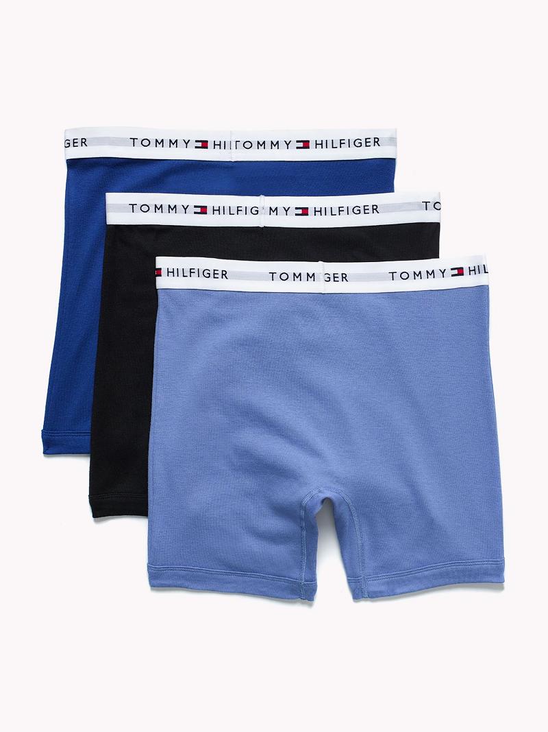 Boxer Briefs Tommy Hilfiger Classic cotton boxer brief 3pk Azules Negros | MX_M31575