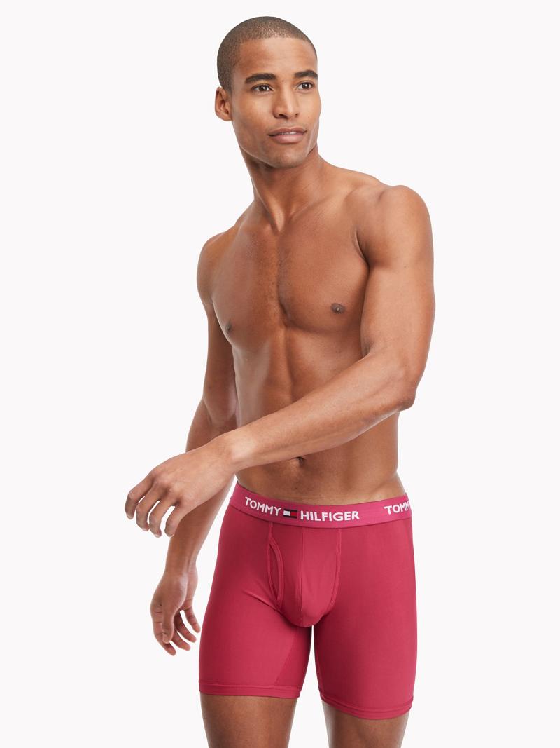 Boxer Briefs Tommy Hilfiger Everyday microfiber boxer brief 3pk Rojos | MX_M31598