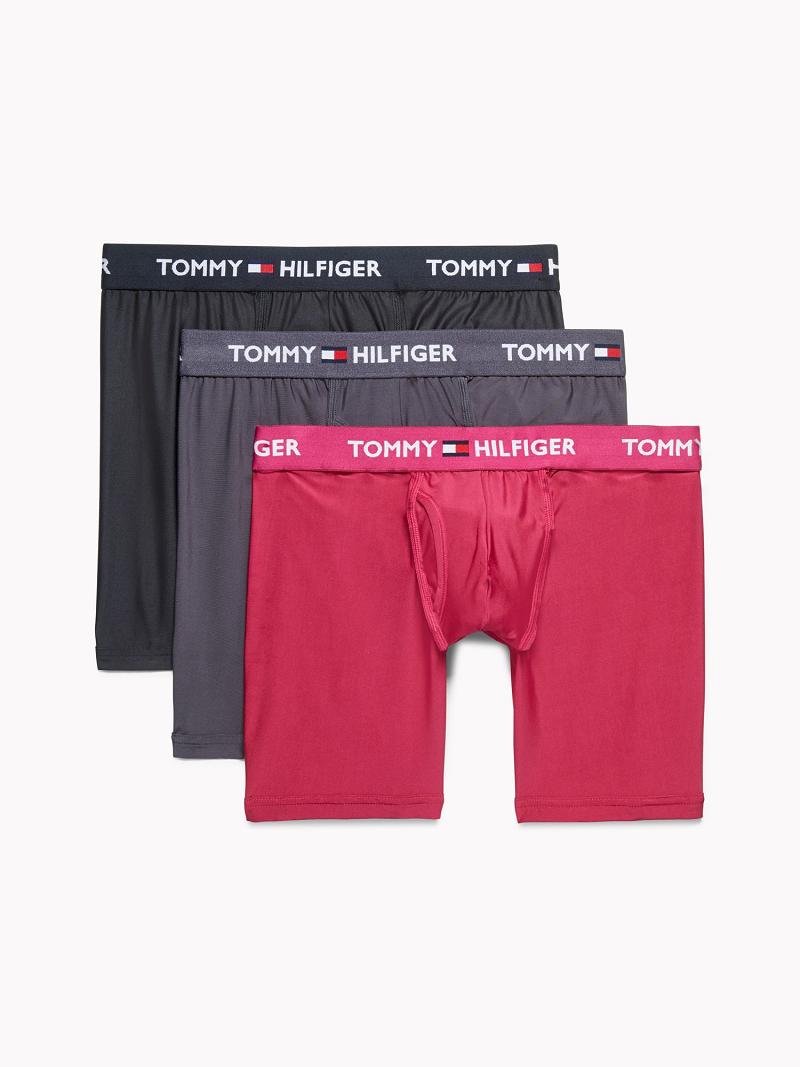 Boxer Briefs Tommy Hilfiger Everyday microfiber boxer brief 3pk Rojos | MX_M31598