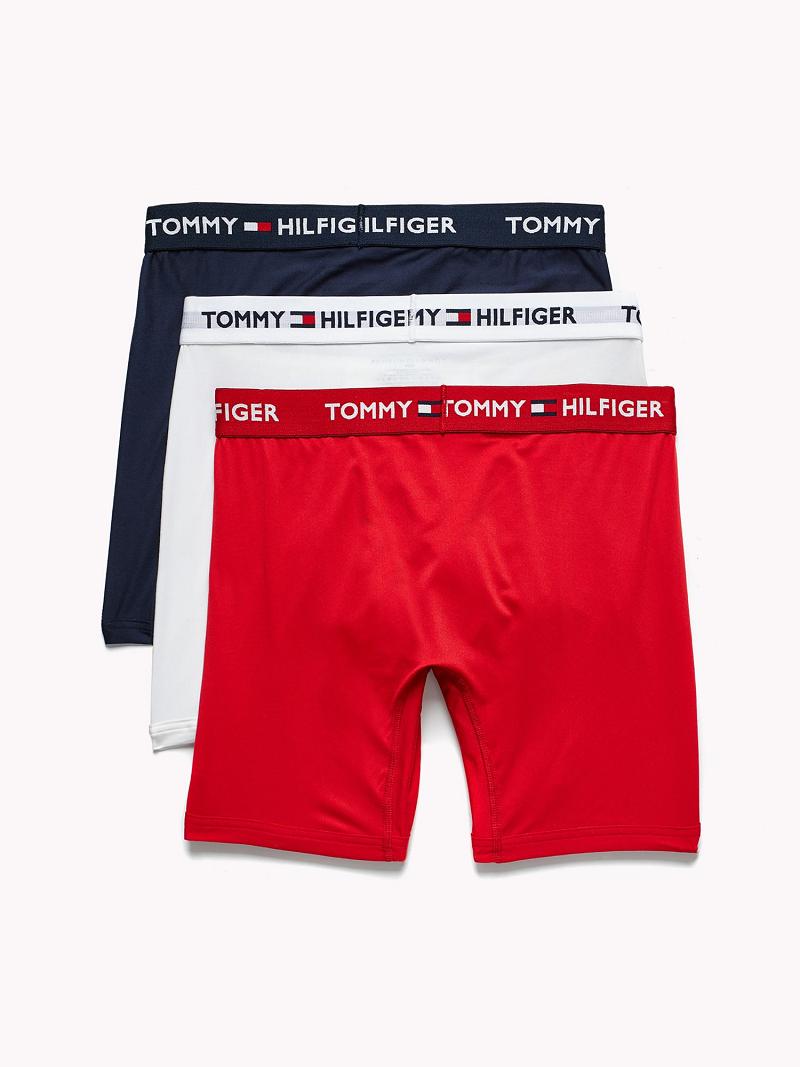 Boxer Briefs Tommy Hilfiger Everyday microfiber boxer brief 3pk Rojos | MX_M31600