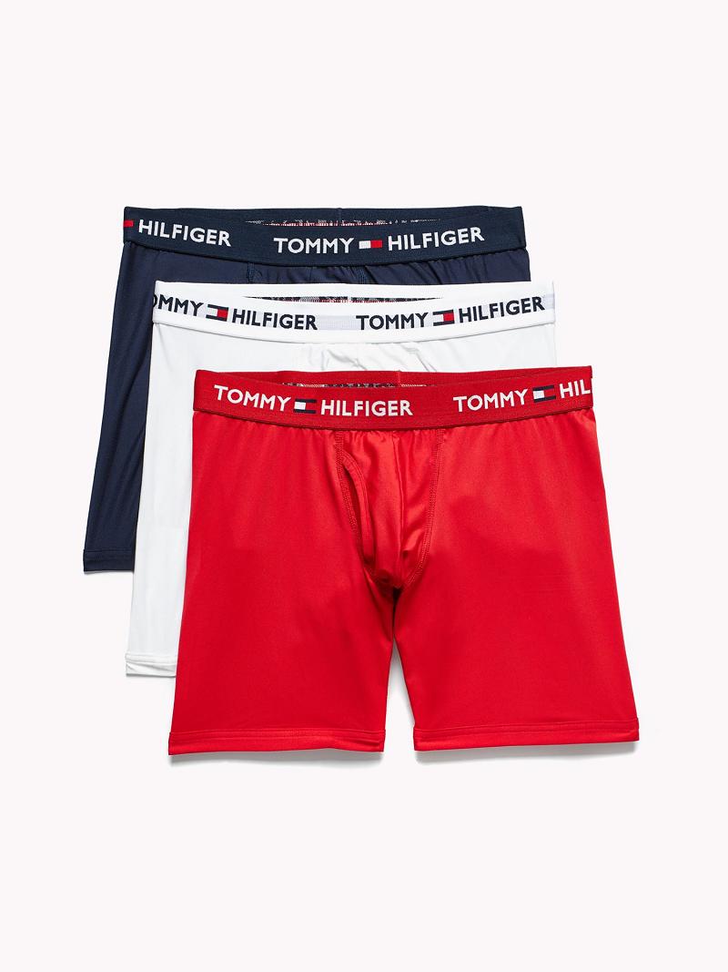 Boxer Briefs Tommy Hilfiger Everyday microfiber boxer brief 3pk Rojos | MX_M31600