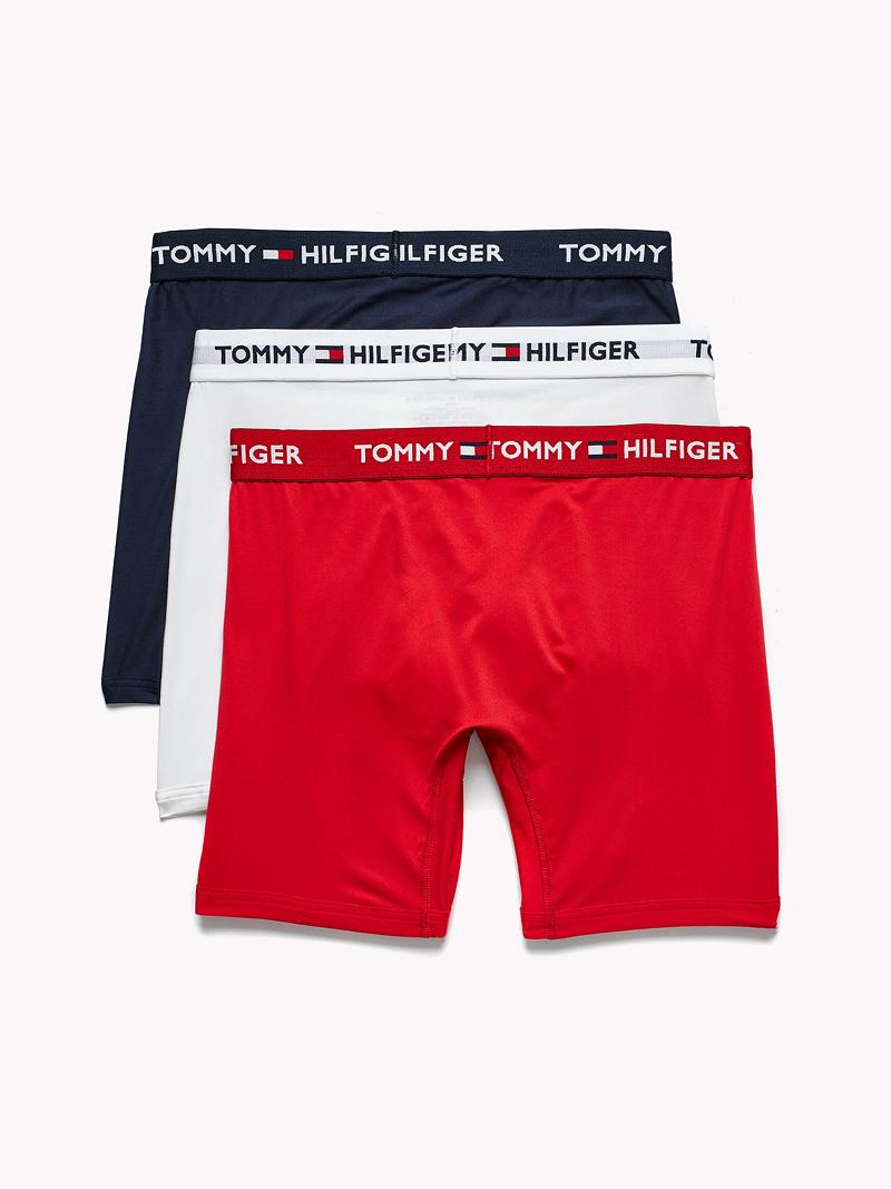 Boxer Briefs Tommy Hilfiger Everyday microfiber boxer brief 3pk Rojos | MX_M31601