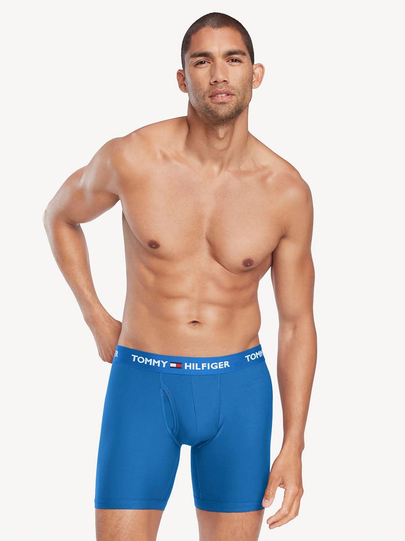 Boxer Briefs Tommy Hilfiger Everyday microfiber boxer brief 3pk Azul Marino | MX_M31602