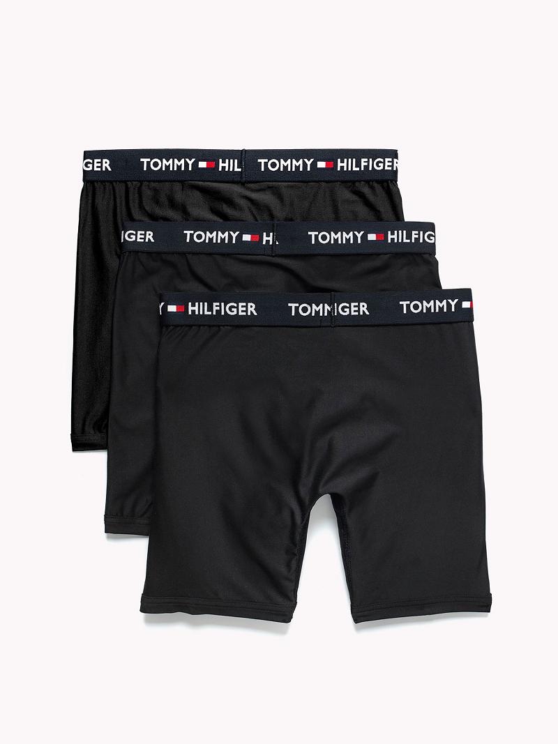 Boxer Briefs Tommy Hilfiger Everyday microfiber boxer brief 3pk Negros | MX_M31603