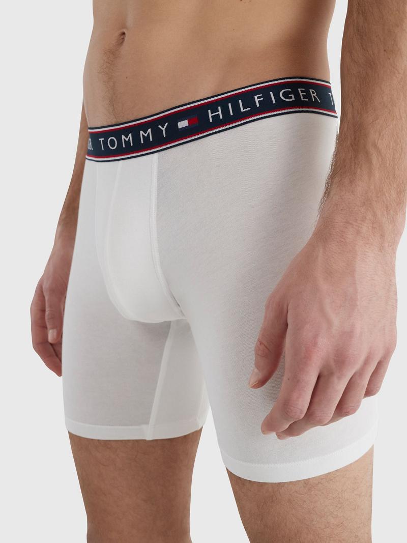 Boxer Briefs Tommy Hilfiger Stretch cotton boxer brief 3pk Blancos | MX_M31605