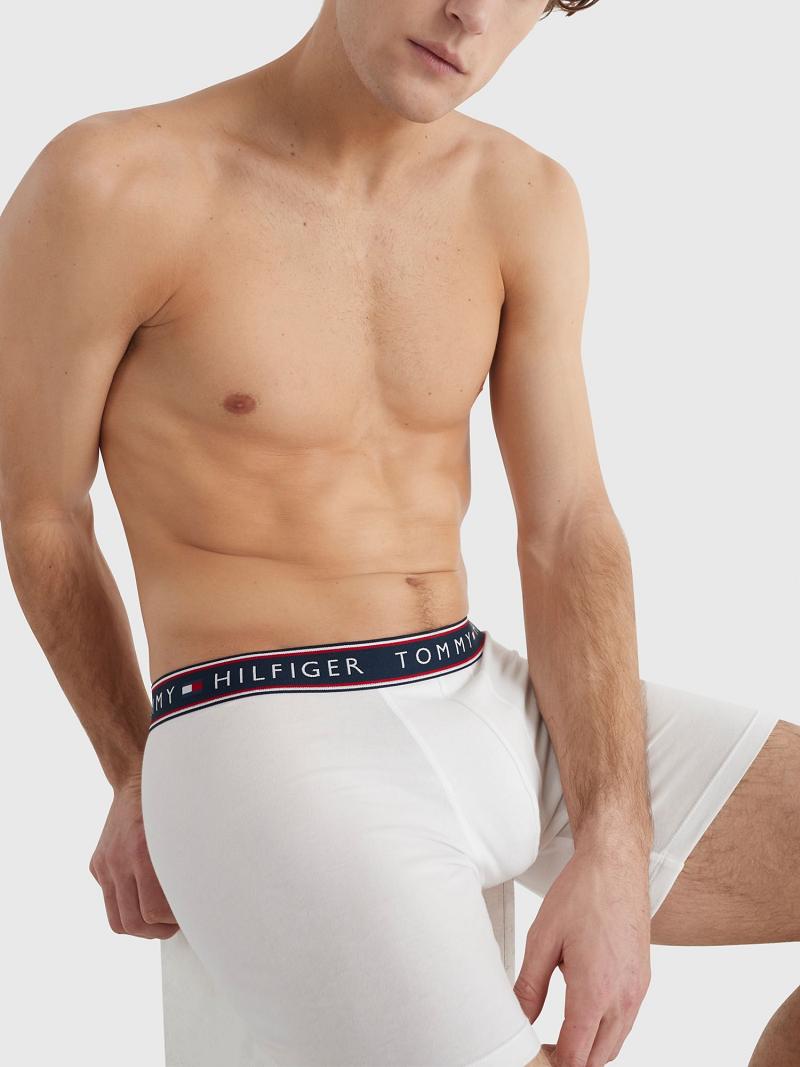 Boxer Briefs Tommy Hilfiger Stretch cotton boxer brief 3pk Blancos | MX_M31605