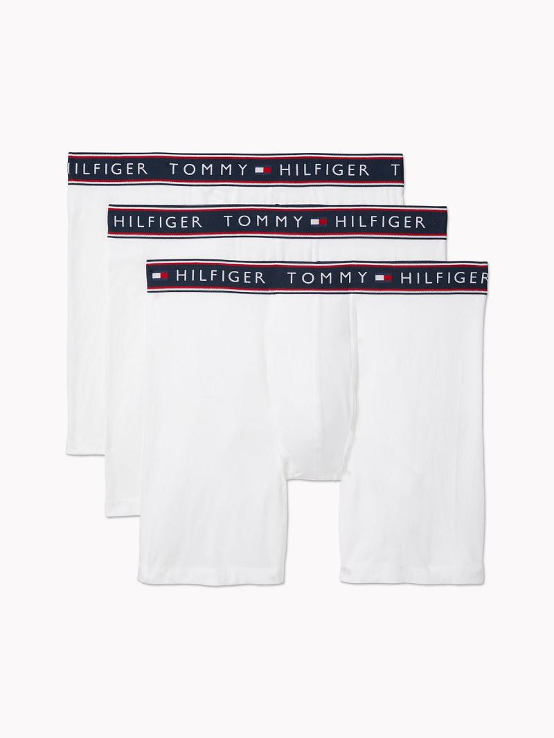 Boxer Briefs Tommy Hilfiger Stretch cotton boxer brief 3pk Blancos | MX_M31605