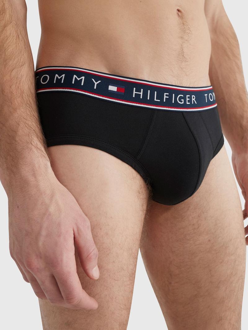 Boxer Briefs Tommy Hilfiger Stretch cotton boxer brief 3pk Negros | MX_M31606