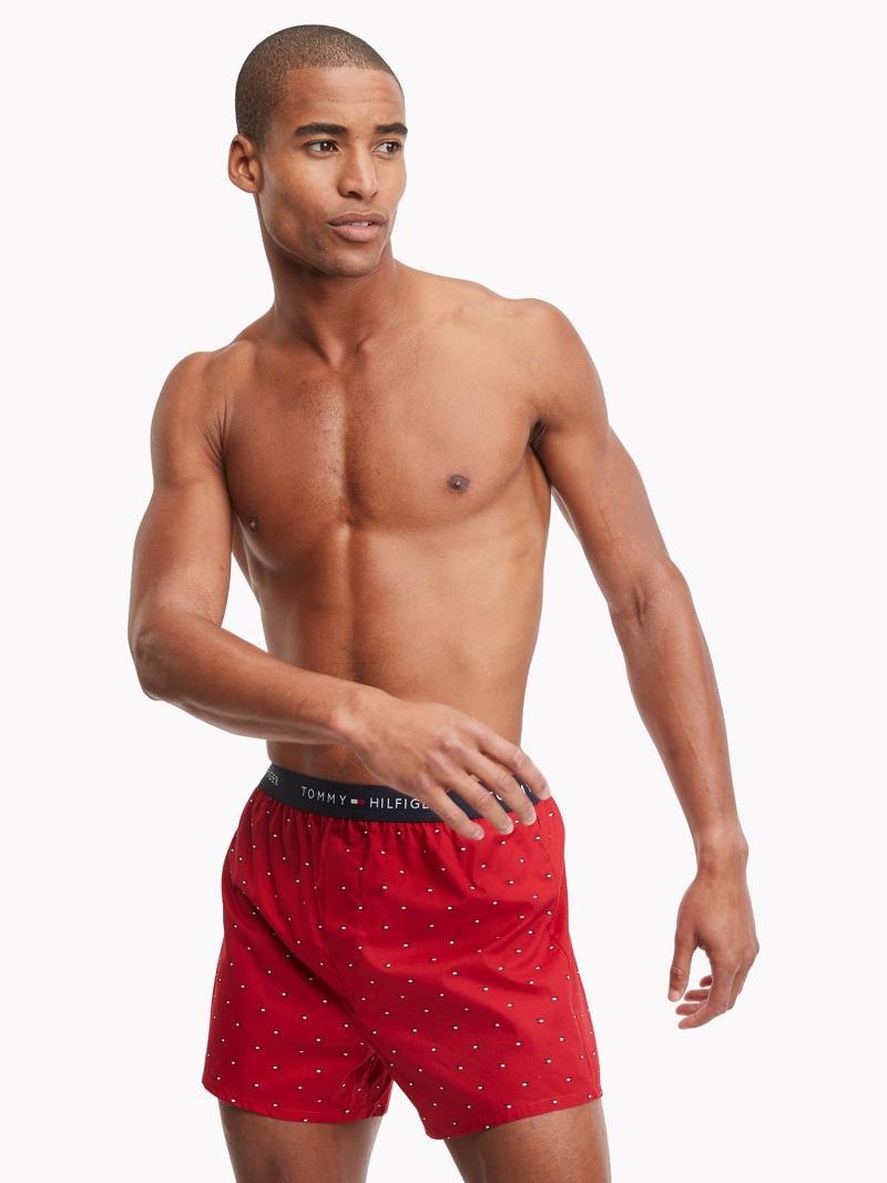 Boxers Tommy Hilfiger Algodon classics boxer 3pk Azul Marino Azules Rojos | MX_M31557