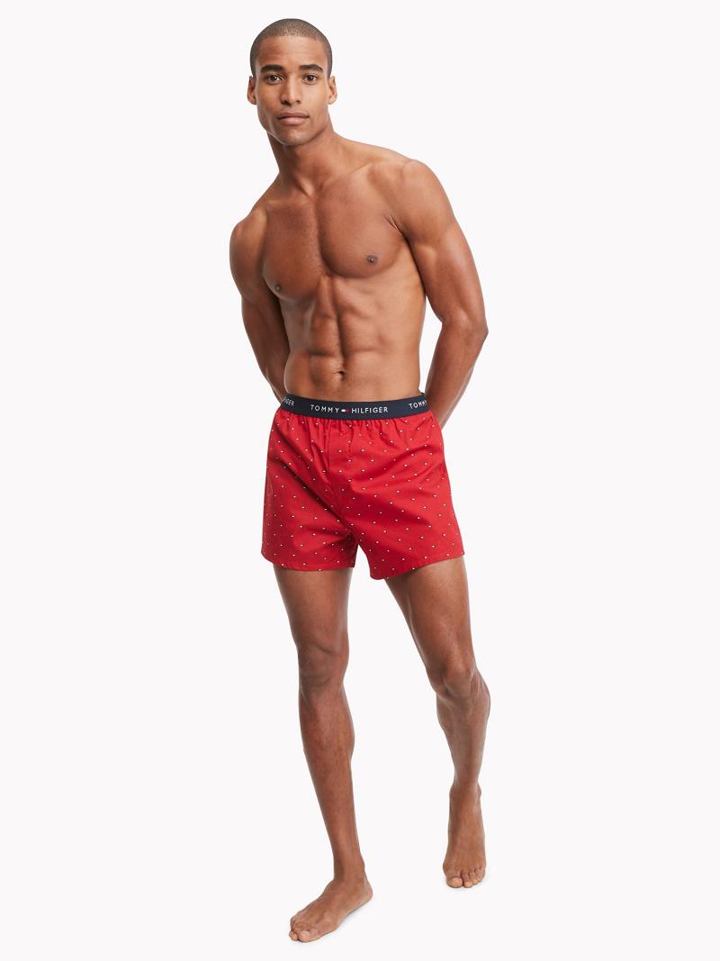 Boxers Tommy Hilfiger Algodon classics boxer 3pk Azul Marino Azules Rojos | MX_M31557