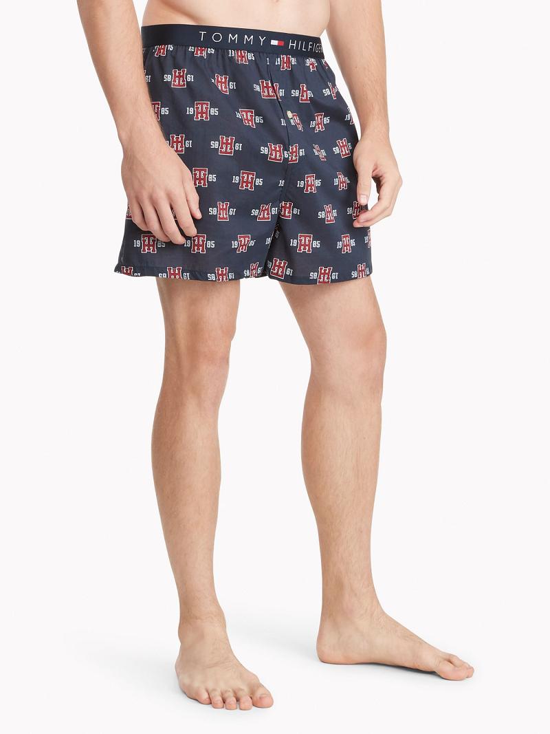 Boxers Tommy Hilfiger Crest print woven boxer Azul Marino | MX_M31561