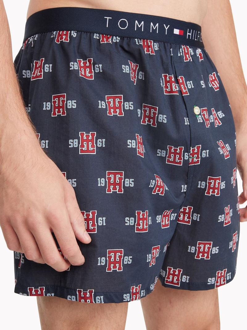 Boxers Tommy Hilfiger Crest print woven boxer Azul Marino | MX_M31561