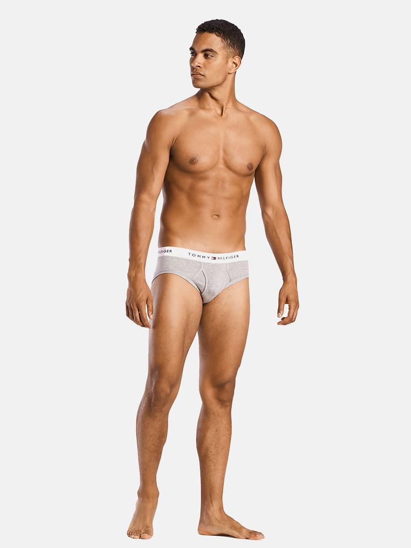 Briefs Tommy Hilfiger Algodon classics brief 4pk Grises Azul Marino | MX_M31538