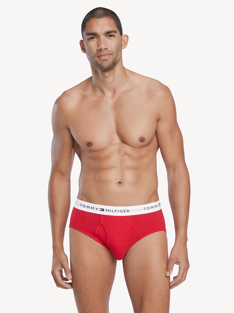 Briefs Tommy Hilfiger Algodon classics brief 4pk Rojos Azul Rey Azules Negros | MX_M31540