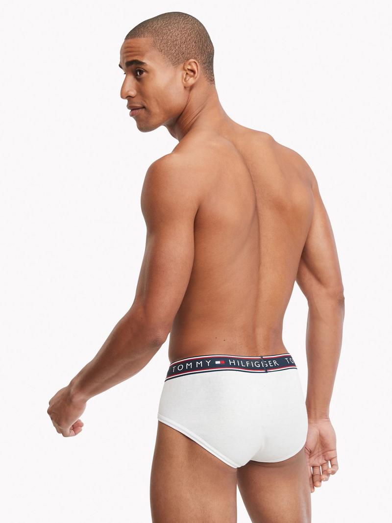 Briefs Tommy Hilfiger Algodon stretch brief 4pk Blancos | MX_M31546