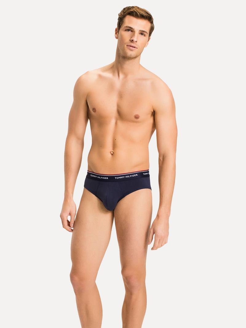 Briefs Tommy Hilfiger Premium essentials brief 3pk Multicolor Azul Marino | MX_M31552