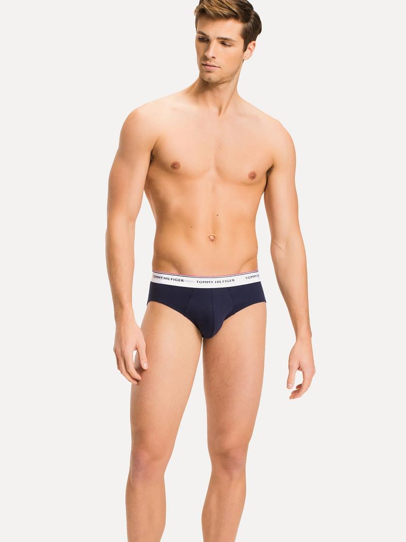 Briefs Tommy Hilfiger Premium essentials brief 3pk Multicolor Azul Marino | MX_M31552