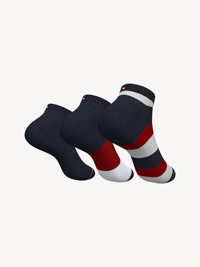 Calcetines Tommy Hilfiger Ankle 3PK Azul Marino Multicolor | MX_M31742