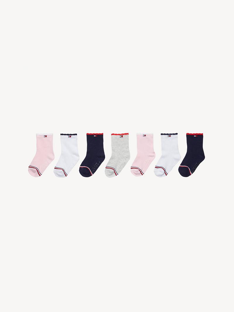 Calcetines Tommy Hilfiger Babies\' 7PK Rosas | MX_B2291