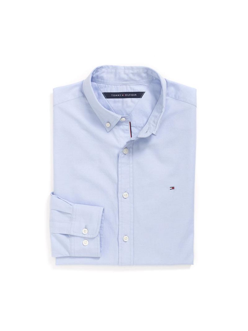 Camisas Tommy Hilfiger Custom fit essential solid Azules | MX_M31246