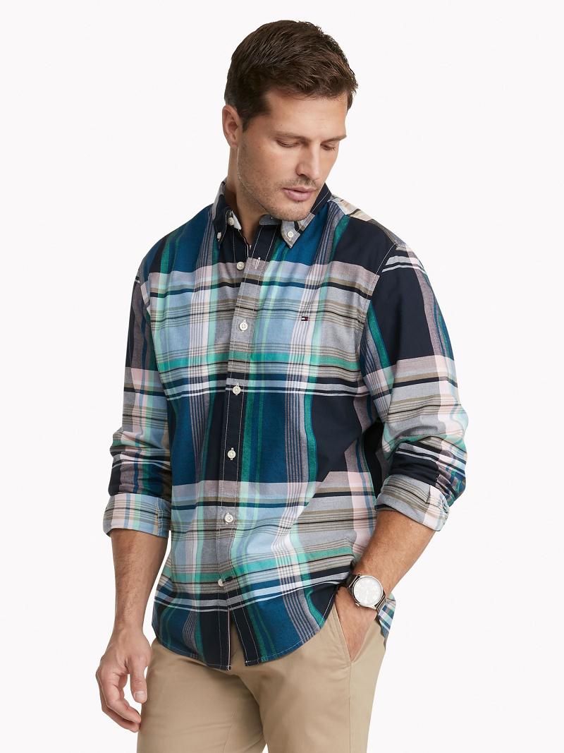 Camisas Tommy Hilfiger Custom fit plaid Multicolor | MX_M31254