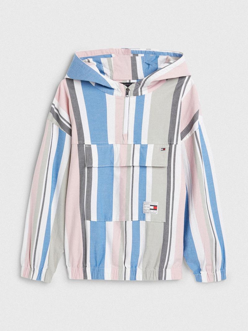 Camisas Tommy Hilfiger Encapuchado Popover Multicolor | MX_B2079