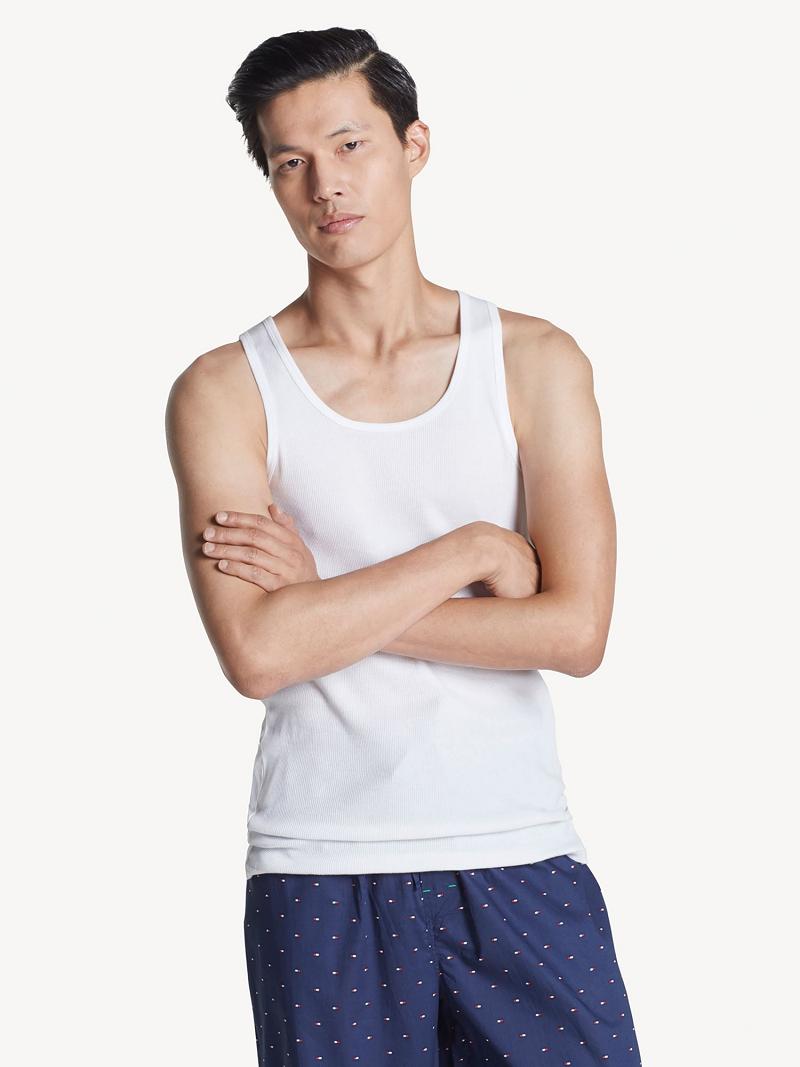 Camiseta Tommy Hilfiger Algodon classics tank 3pk Blancos | MX_M31021