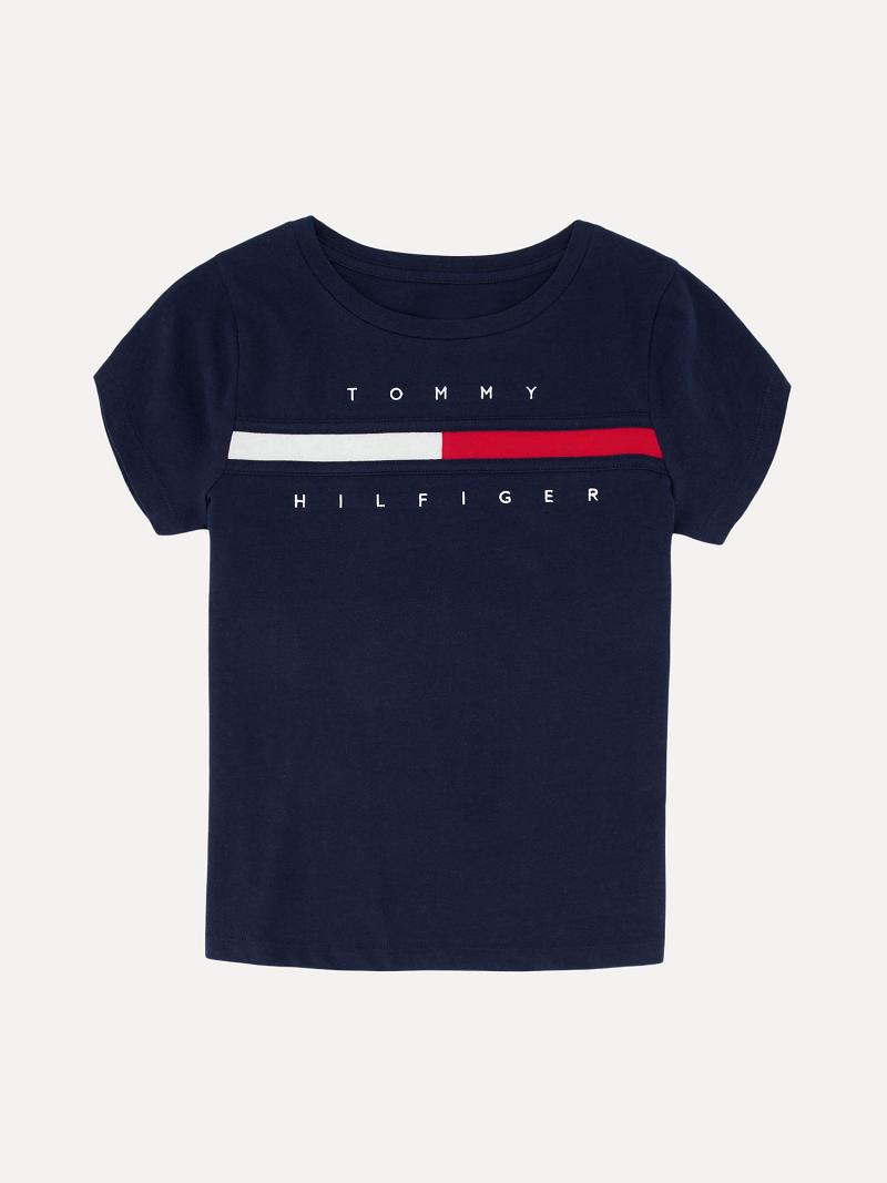 Camiseta Tommy Hilfiger Big Flag Azul Marino | MX_G1227