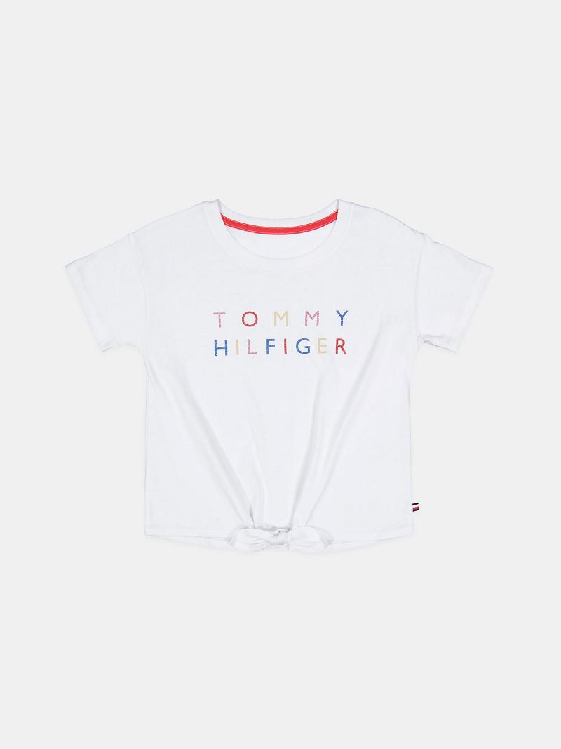 Camiseta Tommy Hilfiger Big Tommy Bow Blancos | MX_G1236