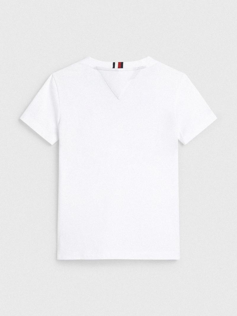 Camiseta Tommy Hilfiger Crested Blancos | MX_B2169