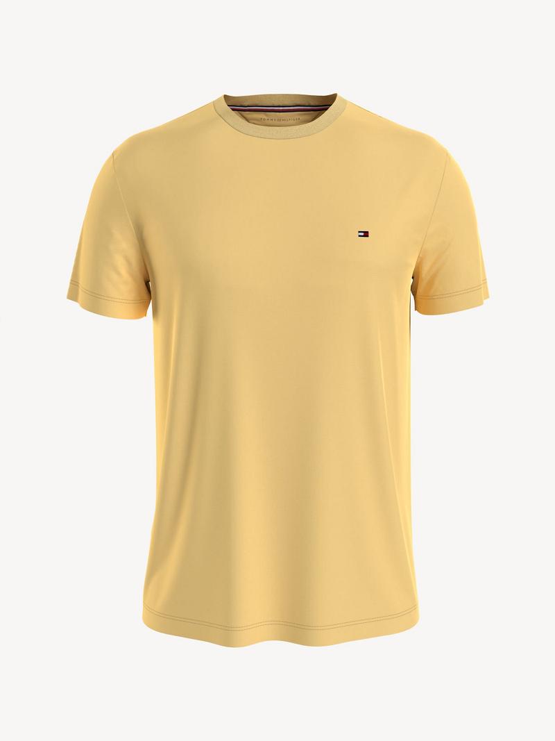 Camiseta Tommy Hilfiger Essential Solid Amarillos | MX_M31033