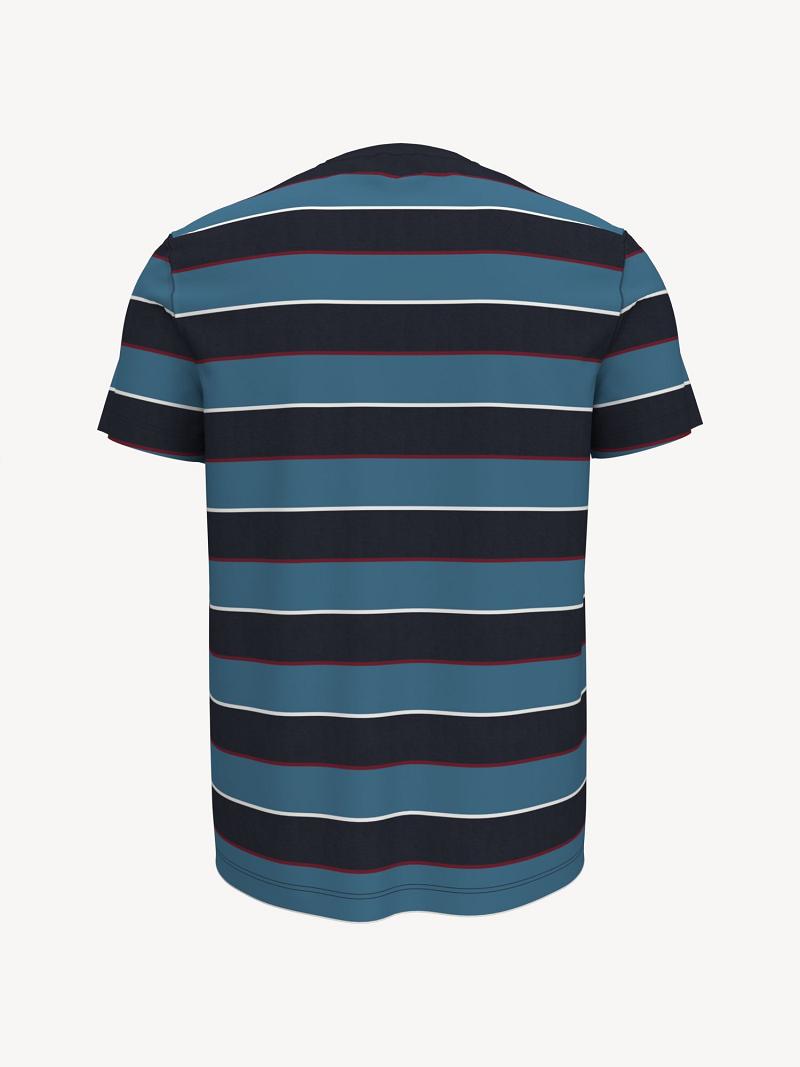 Camiseta Tommy Hilfiger Essential bold stripe Azul Marino Multicolor | MX_M31025