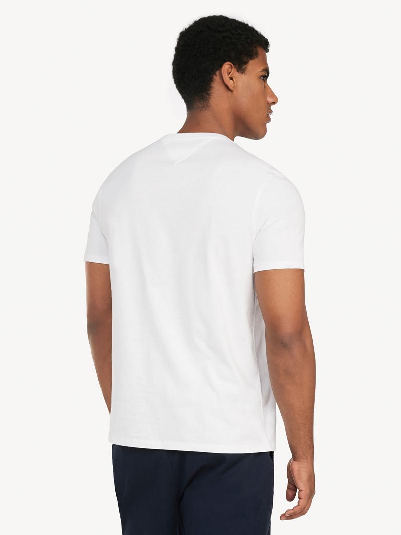 Camiseta Tommy Hilfiger Essential classic pocket Blancos | MX_M31026