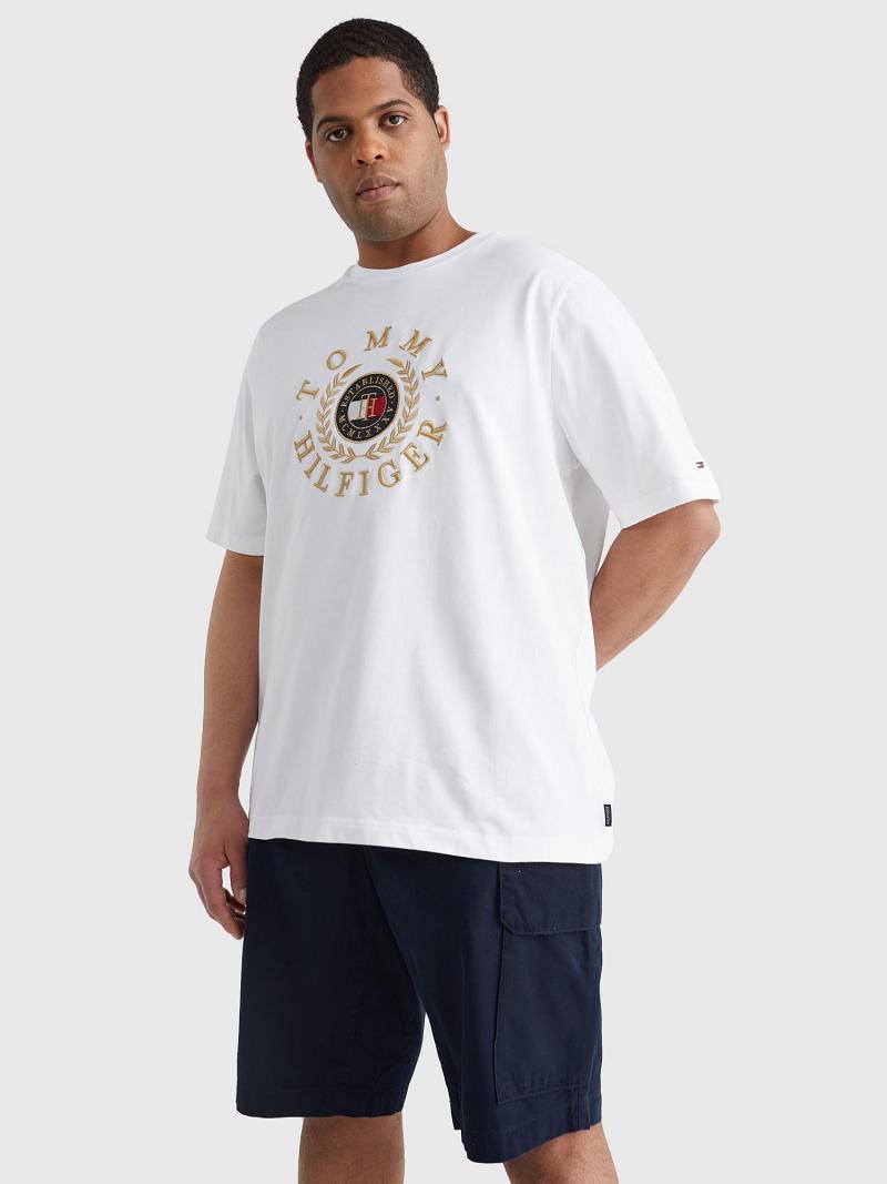 Camiseta Tommy Hilfiger Icon big and tall circle logo Blancos | MX_M31043