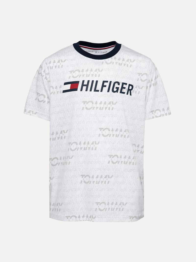 Camiseta Tommy Hilfiger Little Tommy Print Blancos | MX_B2188