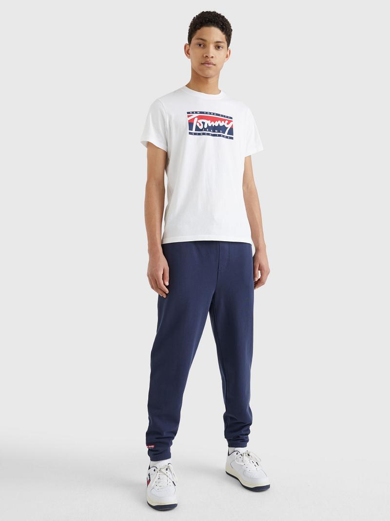 Camiseta Tommy Hilfiger Nyc logo Blancos | MX_M31056