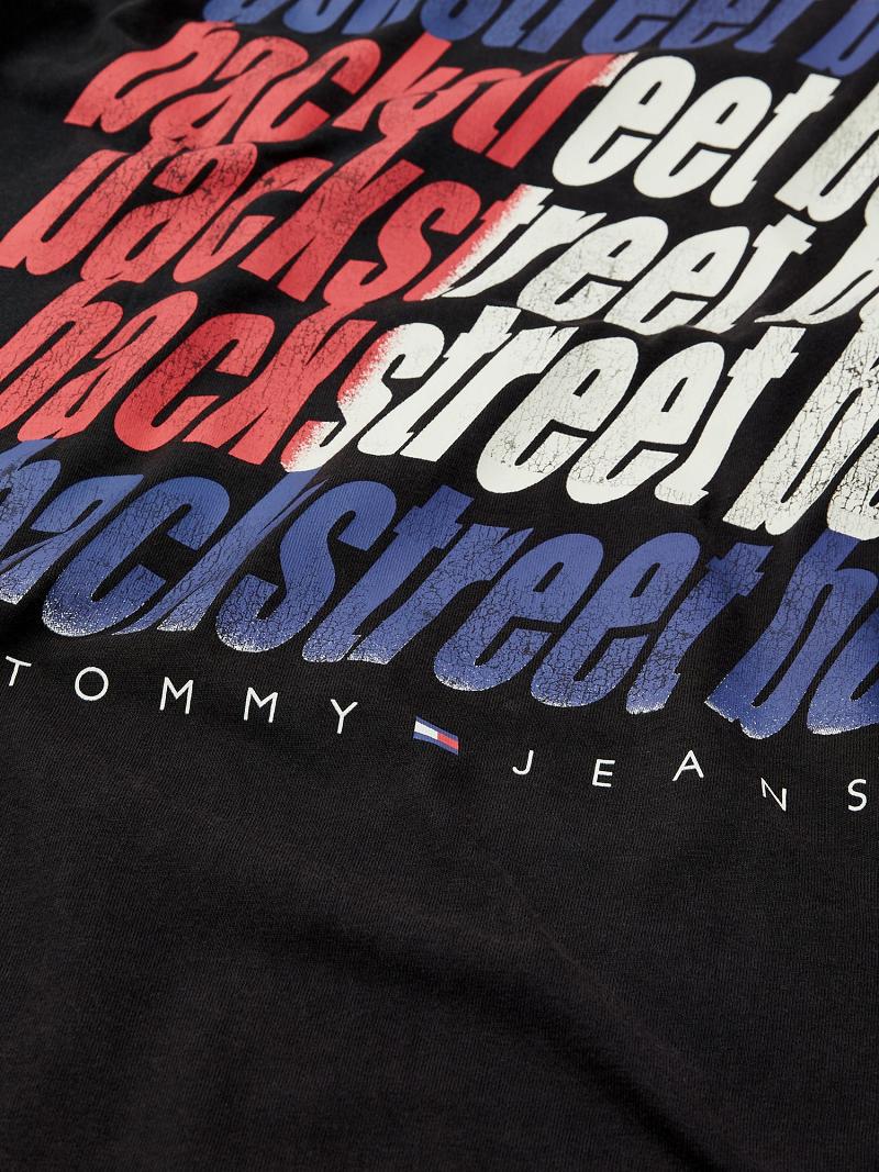 Camiseta Tommy Hilfiger Organic Algodon Backstreet Boys Negros | MX_W21464