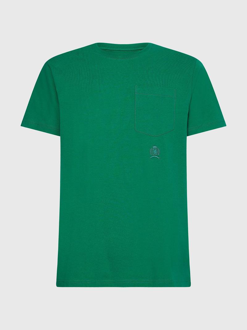 Camiseta Tommy Hilfiger Pocket Verdes | MX_M31065