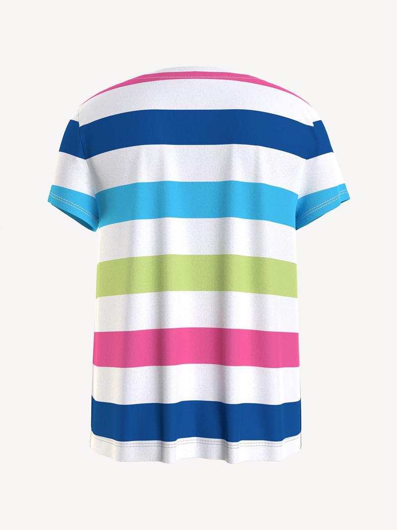 Camiseta Tommy Hilfiger Stripe Tommy Multicolor | MX_G1266