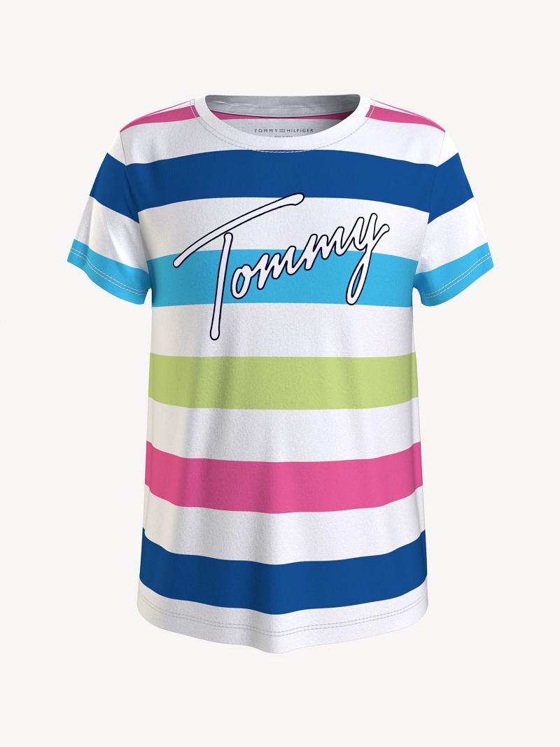 Camiseta Tommy Hilfiger Stripe Tommy Multicolor | MX_G1266