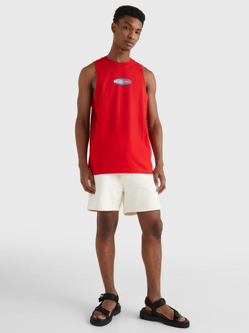 Camiseta Tommy Hilfiger Surf globe logo tank Rojos | MX_M31076