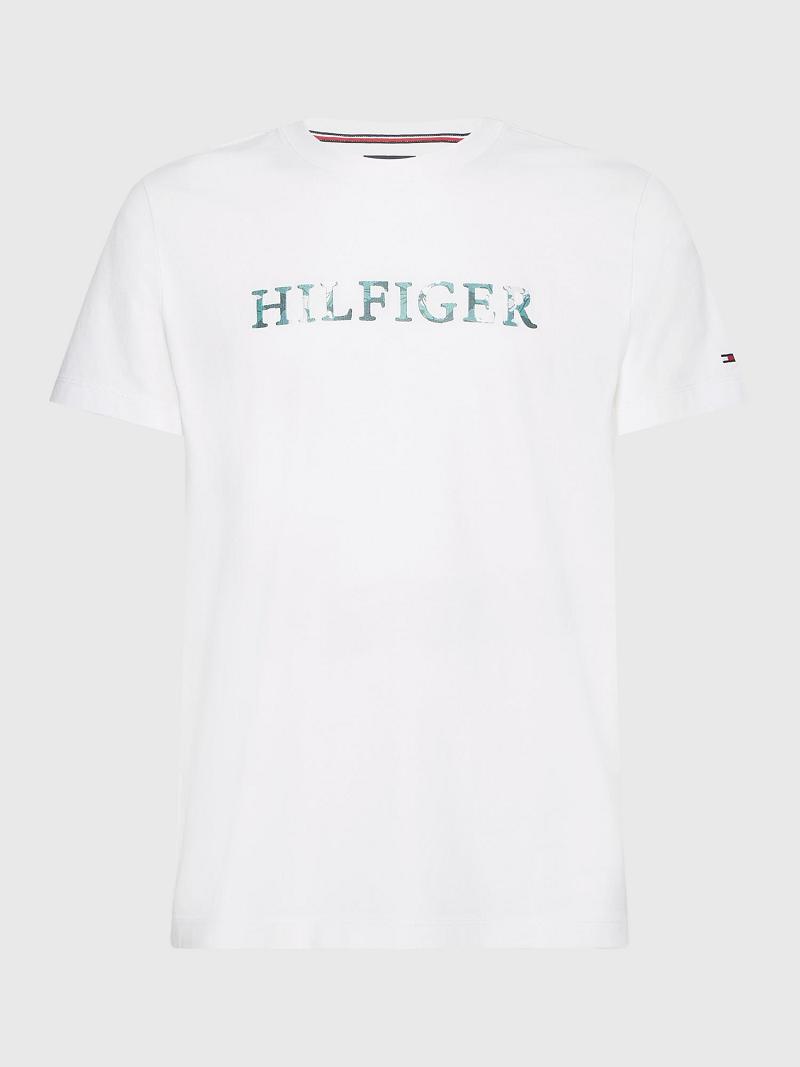 Camiseta Tommy Hilfiger Th cool floral logo Blancos | MX_M31078