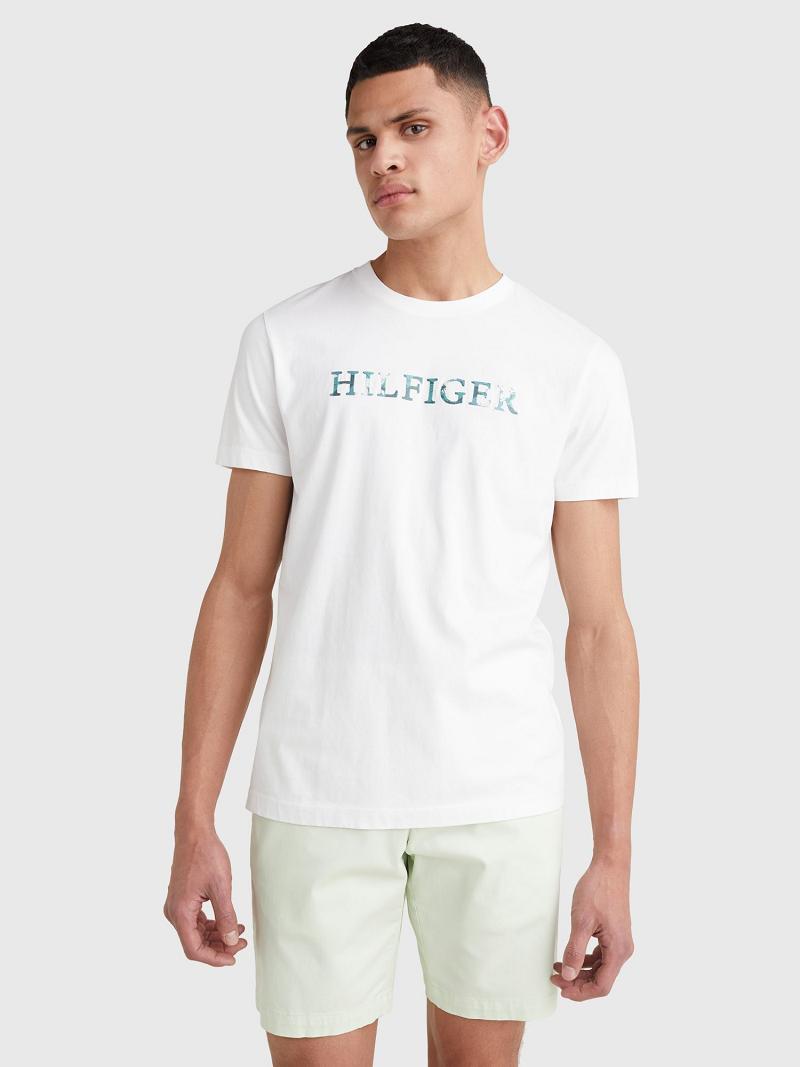 Camiseta Tommy Hilfiger Th cool floral logo Blancos | MX_M31078