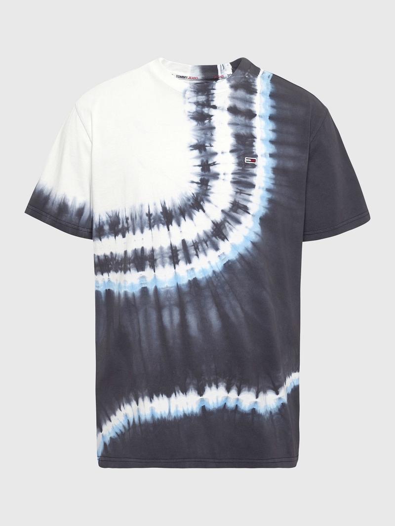 Camiseta Tommy Hilfiger Tie-dye Negros | MX_M31081