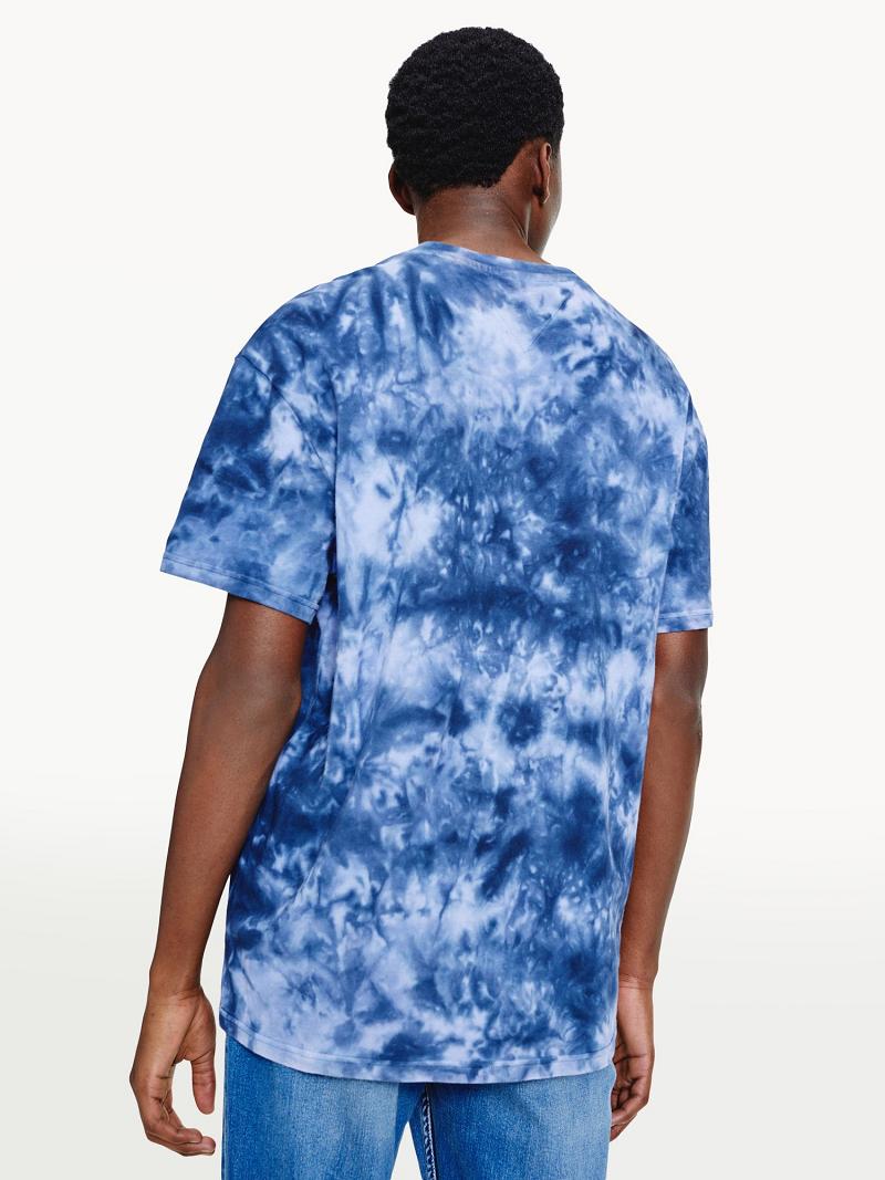 Camiseta Tommy Hilfiger Tie-dye tiger Azules | MX_M31084