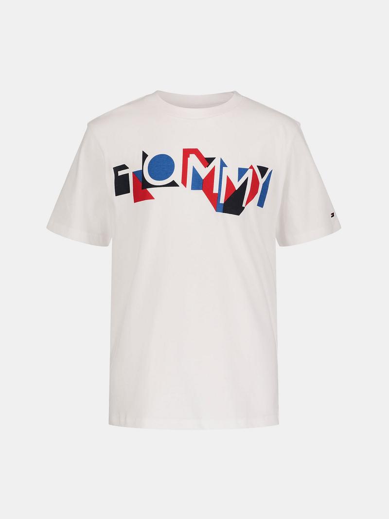 Camiseta Tommy Hilfiger Tommy Estampados Blancos | MX_B2215