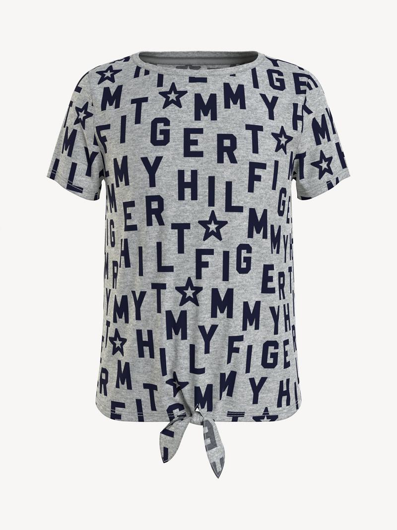 Camiseta Tommy Hilfiger Tommy Grises | MX_G1269