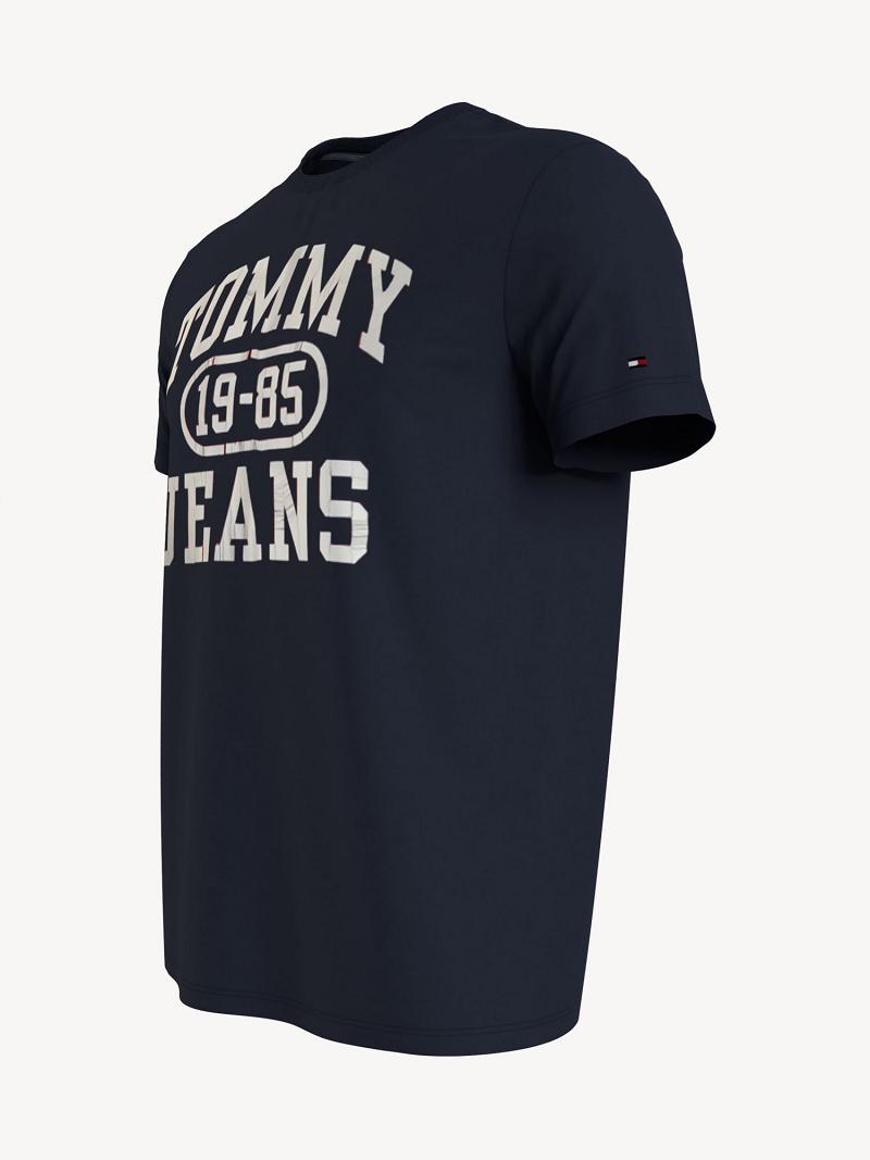 Camiseta Tommy Hilfiger Torn logo Azul Marino | MX_M31088